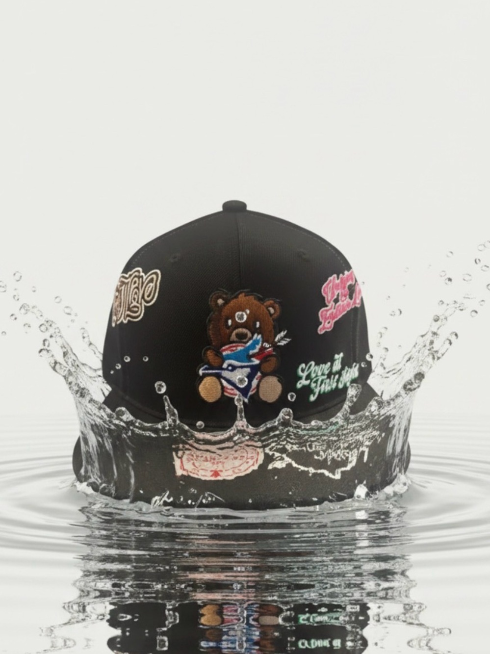 Toronto Blue Jays Bear Patch Snapback Cap with Colorful Embroidery